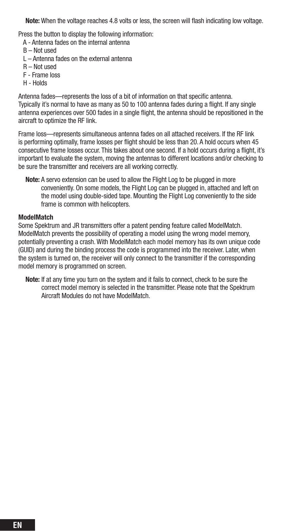 Spektrum SPMAR8000 User Manual | Page 8 / 52