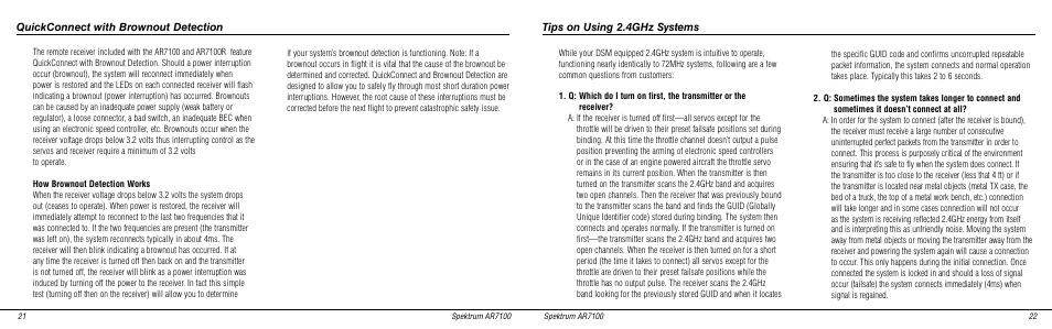 Spektrum SPMAR7100 User Manual | Page 12 / 16