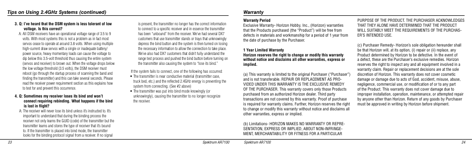 Spektrum SPMAR7100 User Manual | Page 13 / 16