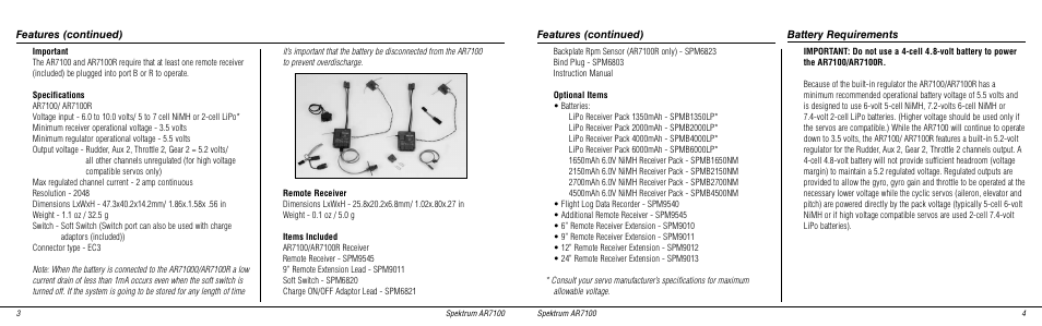 Spektrum SPMAR7100 User Manual | Page 3 / 16