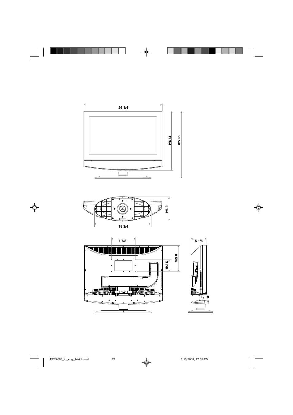 Audiovox FPE2608 User Manual | Page 22 / 22
