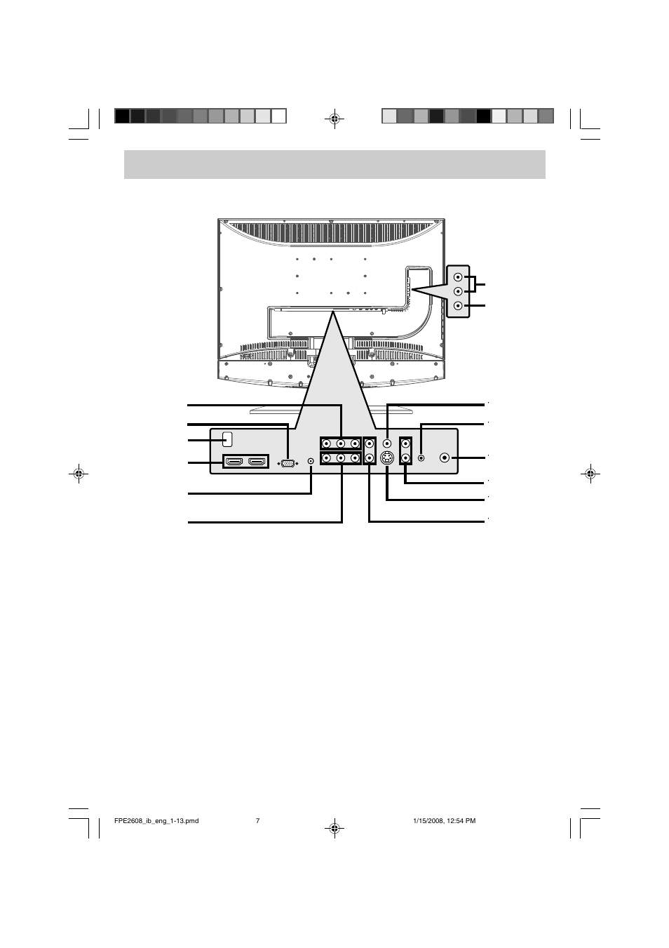 Control reference guide | Audiovox FPE2608 User Manual | Page 8 / 22