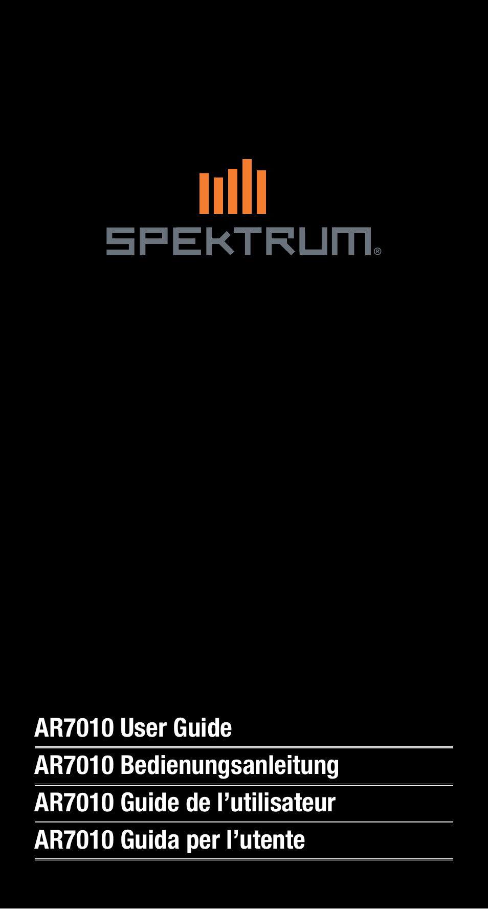 Spektrum SPMAR7010 User Manual | 72 pages