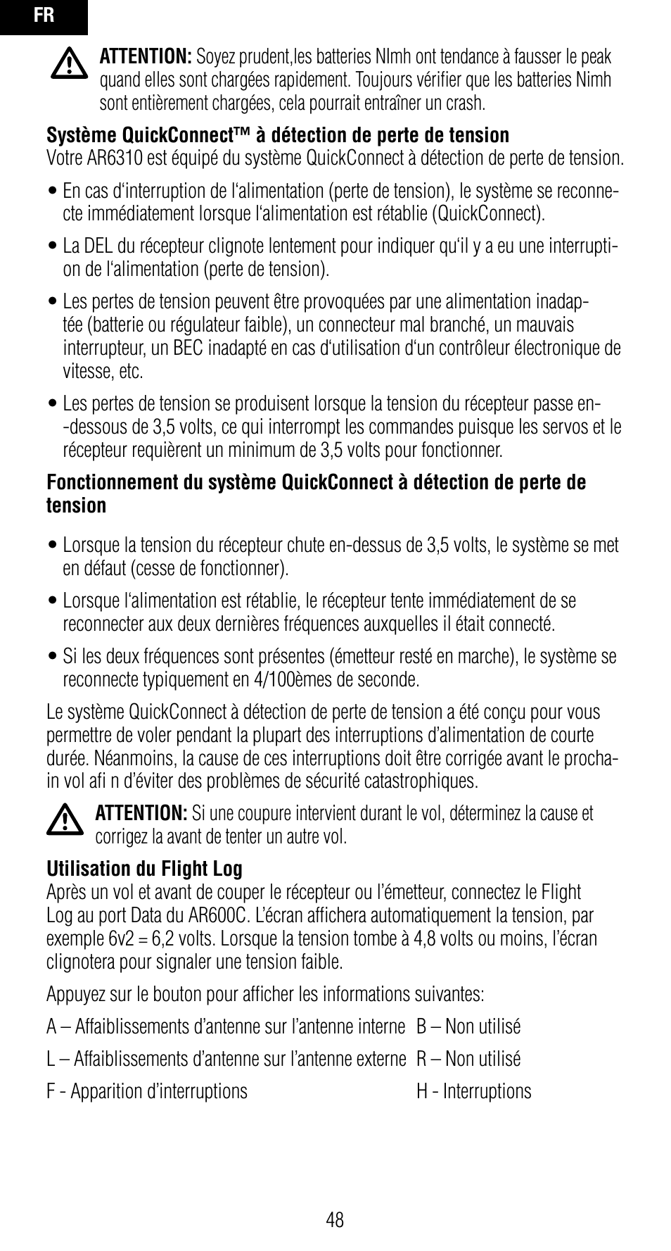 Spektrum SPMAR7010 User Manual | Page 48 / 72