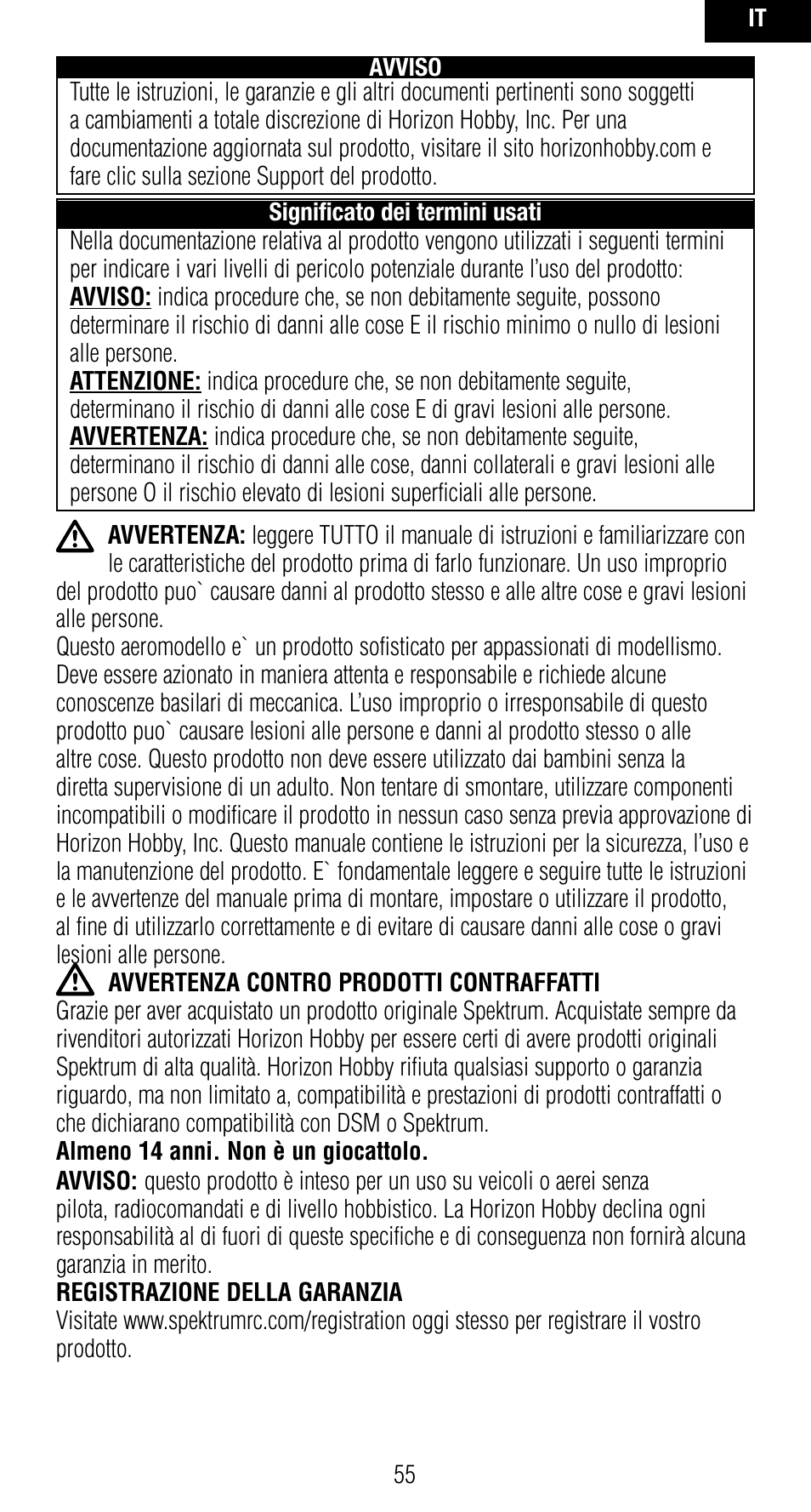 Spektrum SPMAR7010 User Manual | Page 55 / 72