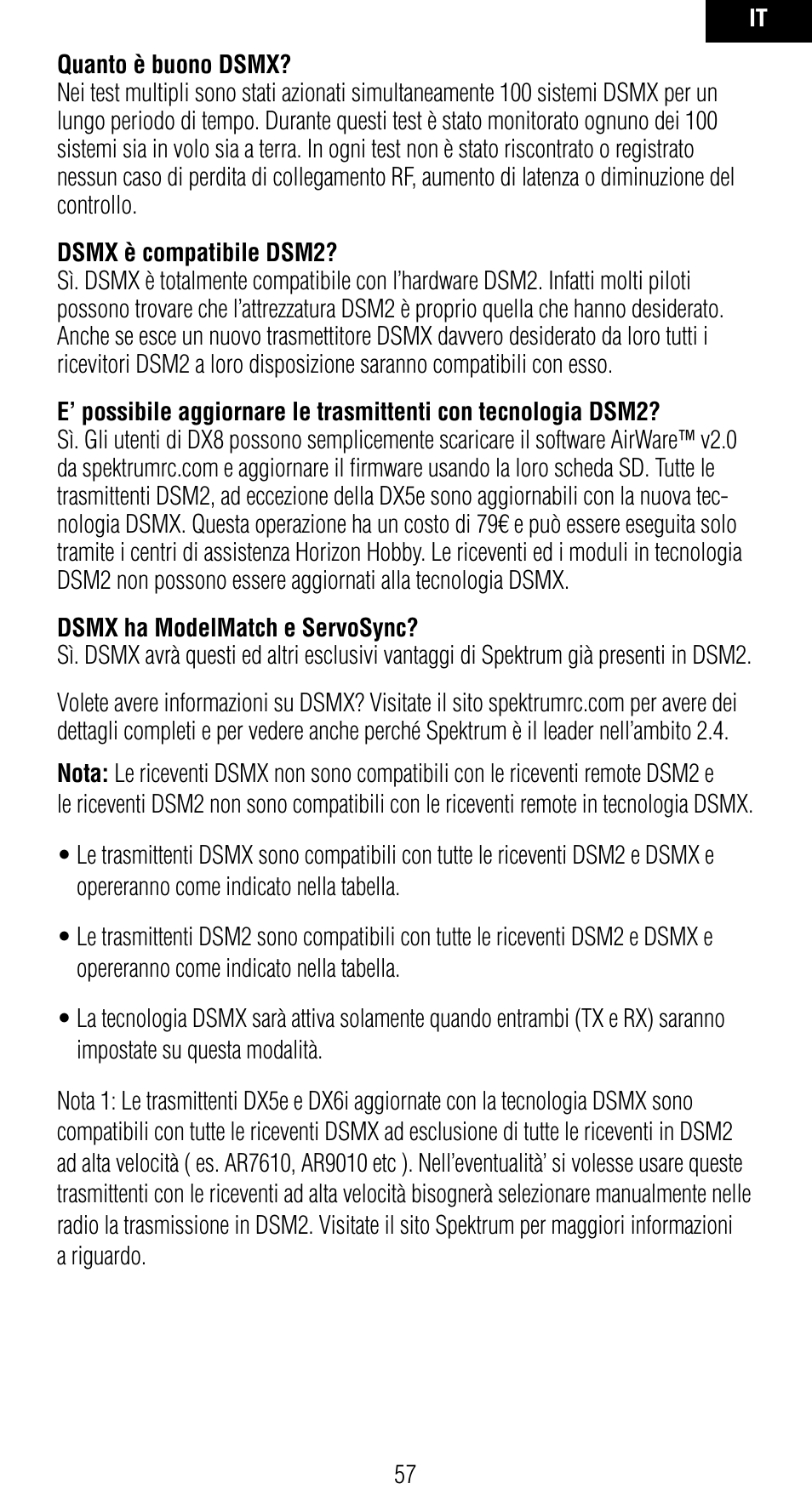 Spektrum SPMAR7010 User Manual | Page 57 / 72
