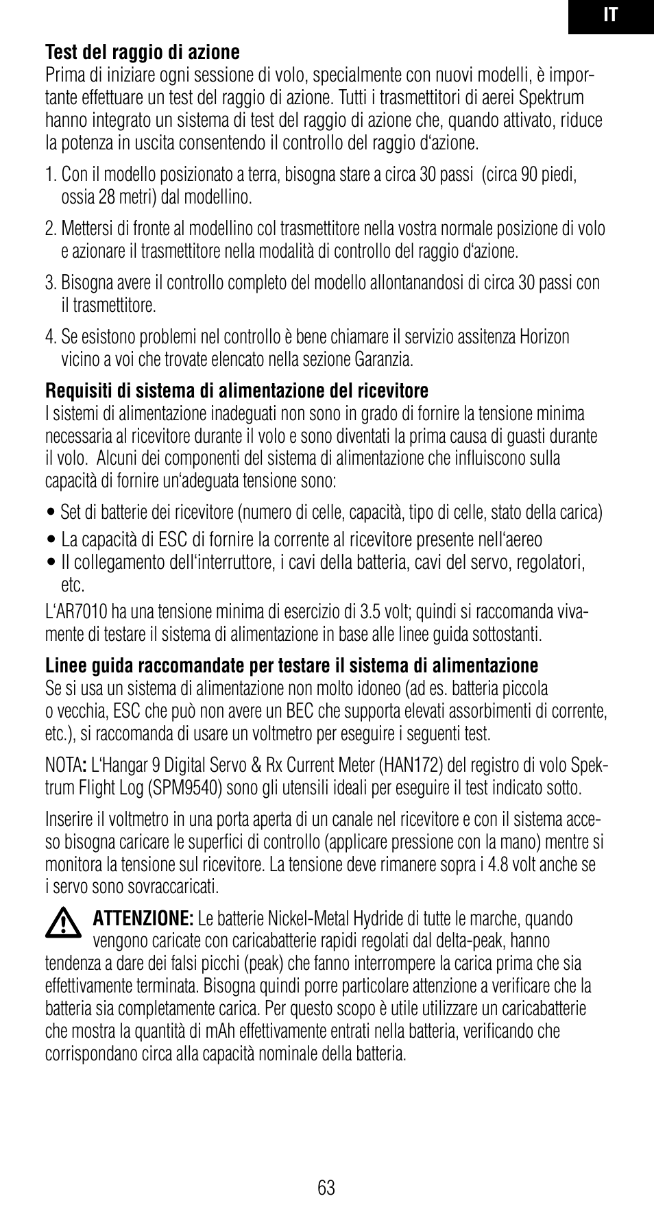 Spektrum SPMAR7010 User Manual | Page 63 / 72
