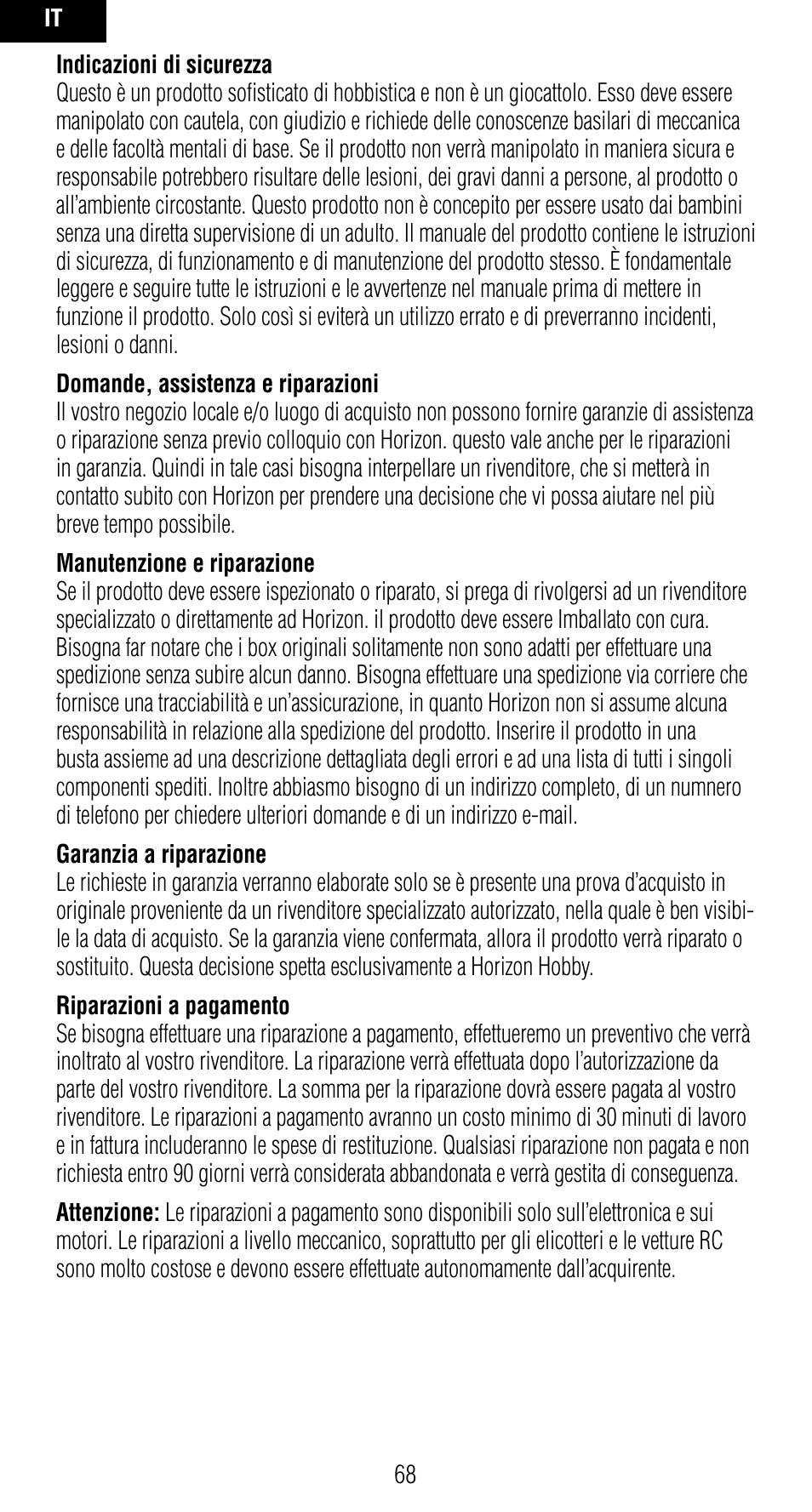 Spektrum SPMAR7010 User Manual | Page 68 / 72