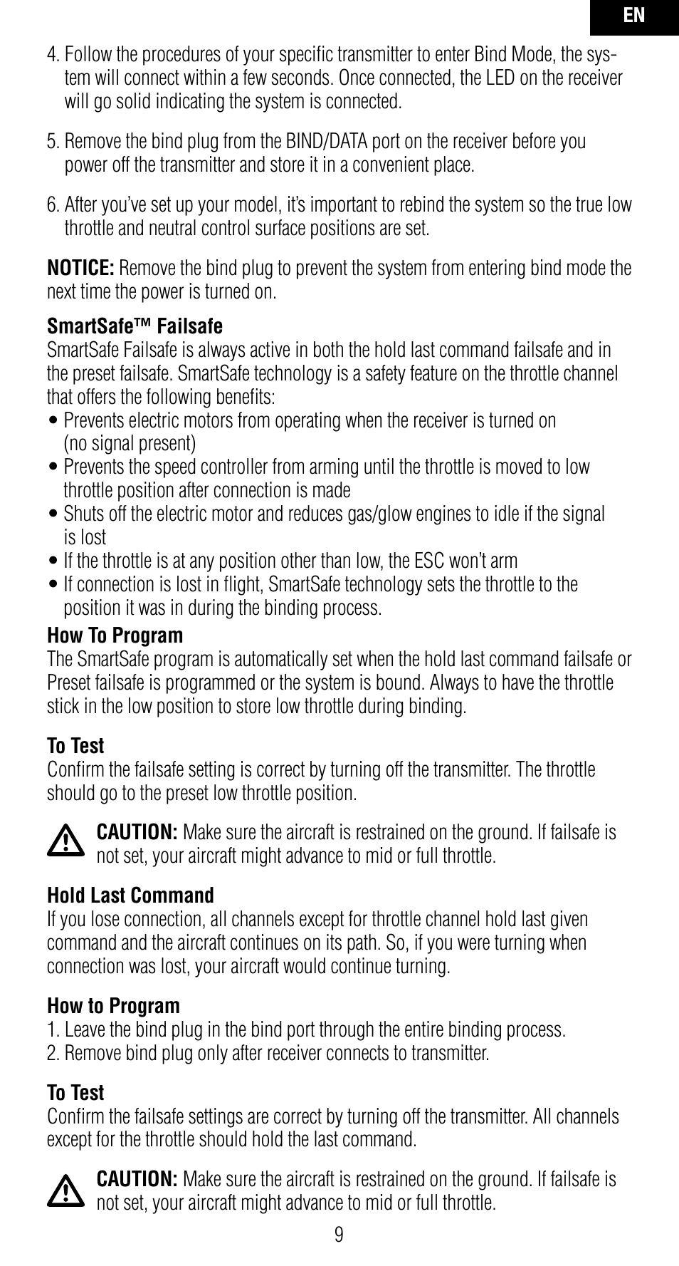 Spektrum SPMAR7010 User Manual | Page 9 / 72