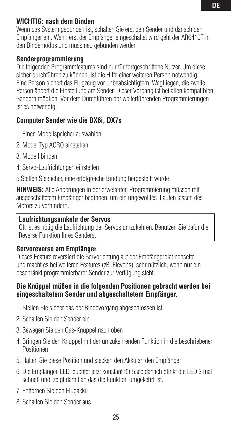 Spektrum SPMAR6410T User Manual | Page 26 / 69