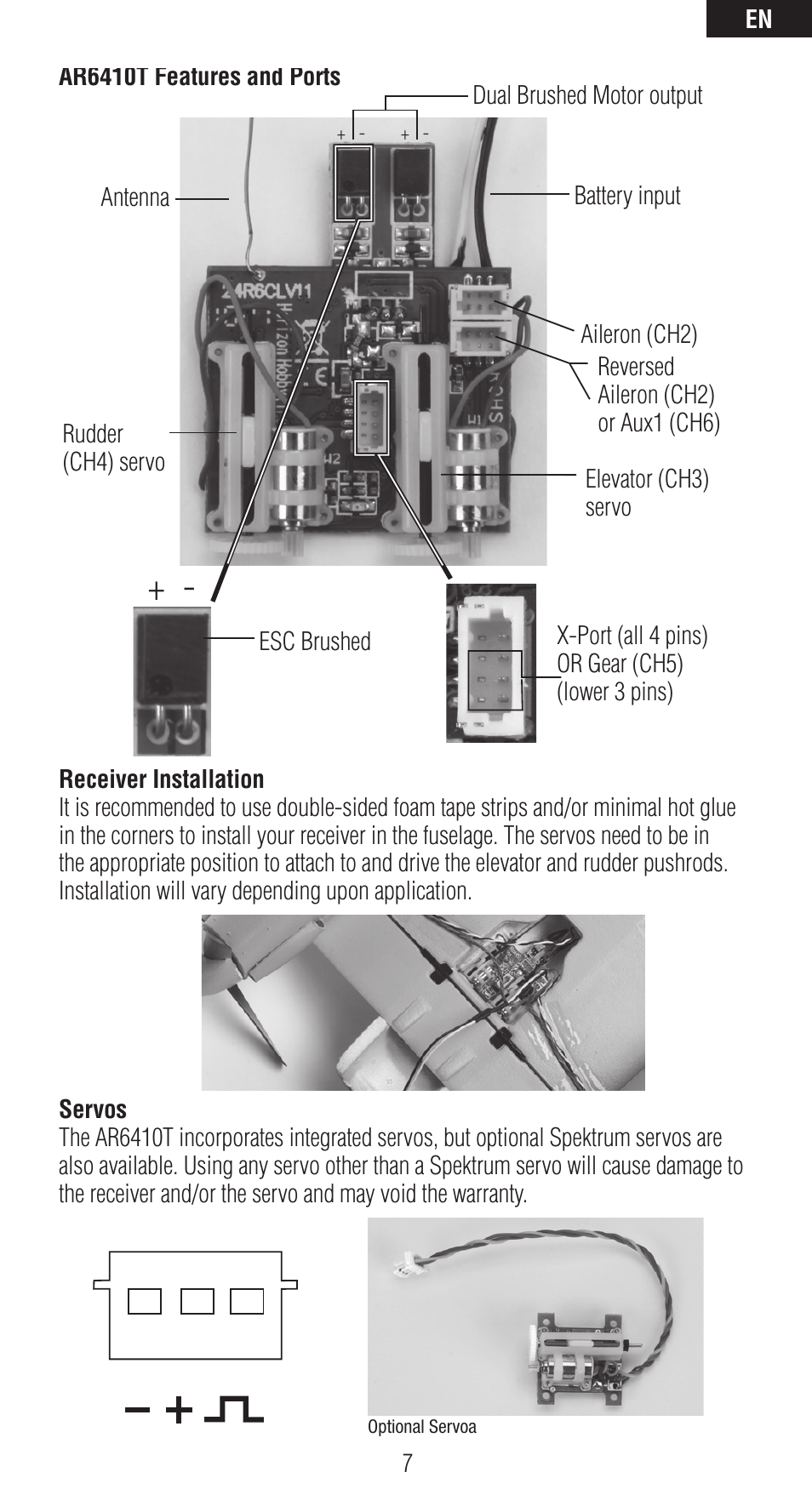 Spektrum SPMAR6410T User Manual | Page 7 / 69