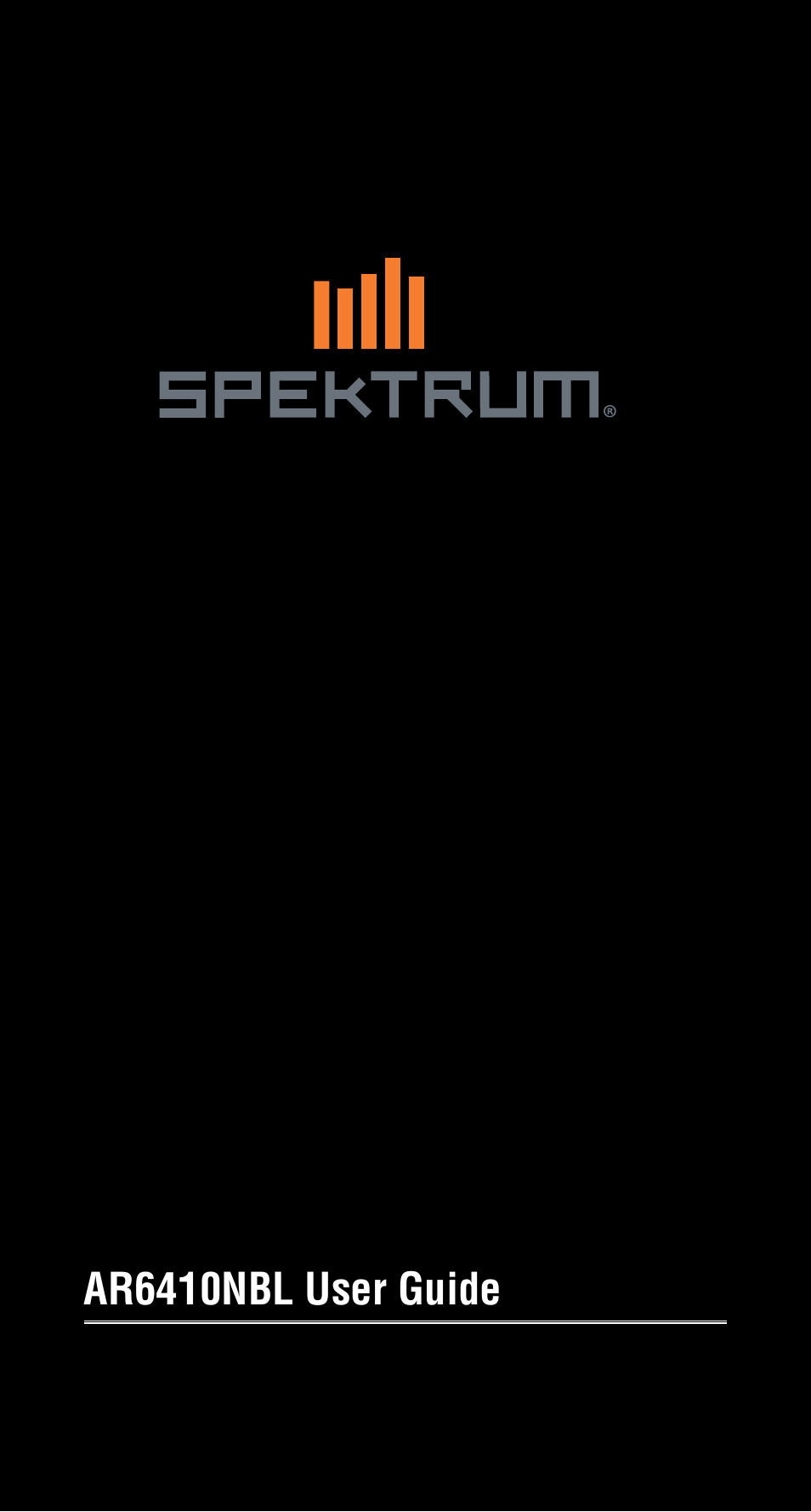 Spektrum SPMAR6410NBL User Manual | 56 pages