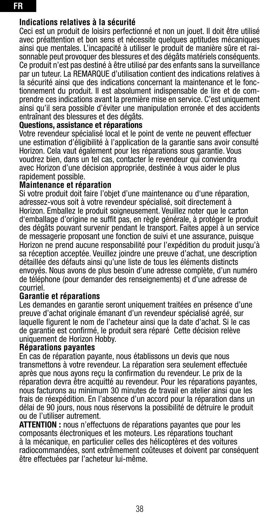 Spektrum SPMAR6410NBL User Manual | Page 40 / 56