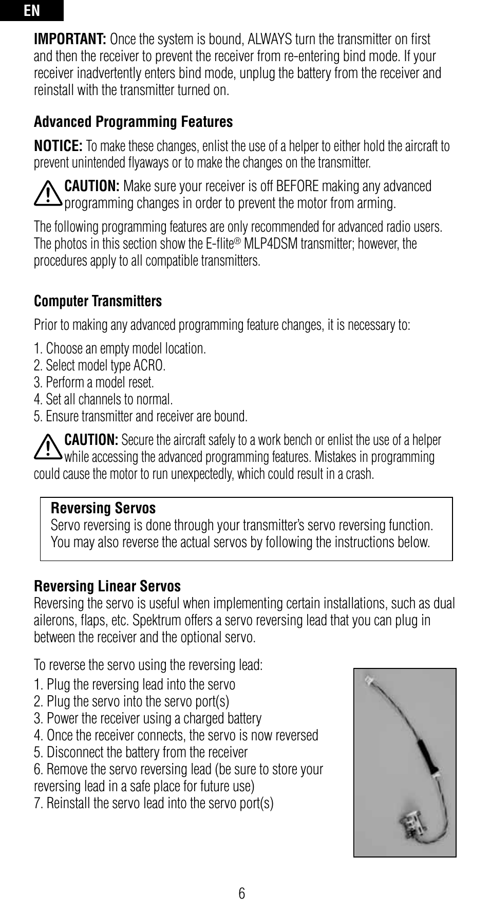 Spektrum SPMAR6410NBL User Manual | Page 6 / 56