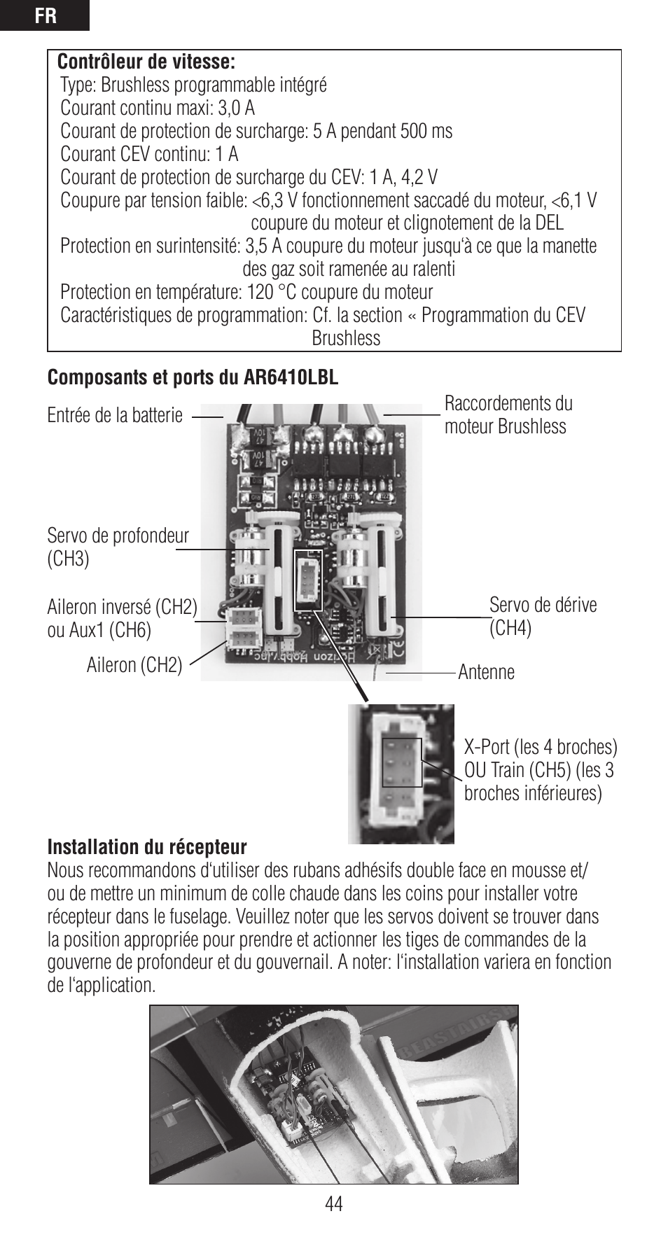 Spektrum SPMAR6410LBL User Manual | Page 44 / 76