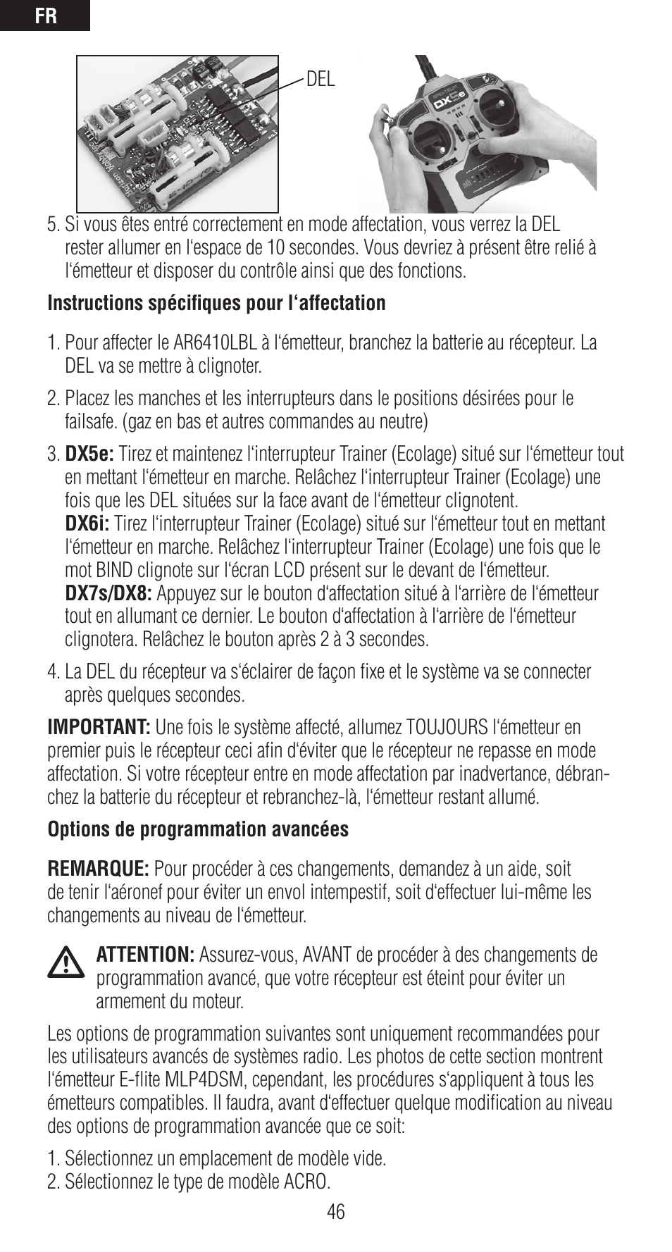Spektrum SPMAR6410LBL User Manual | Page 46 / 76