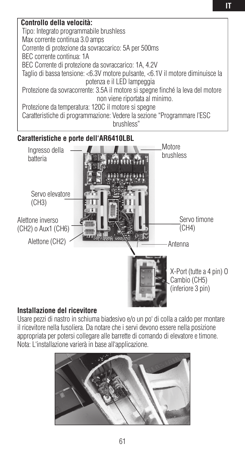 Spektrum SPMAR6410LBL User Manual | Page 61 / 76