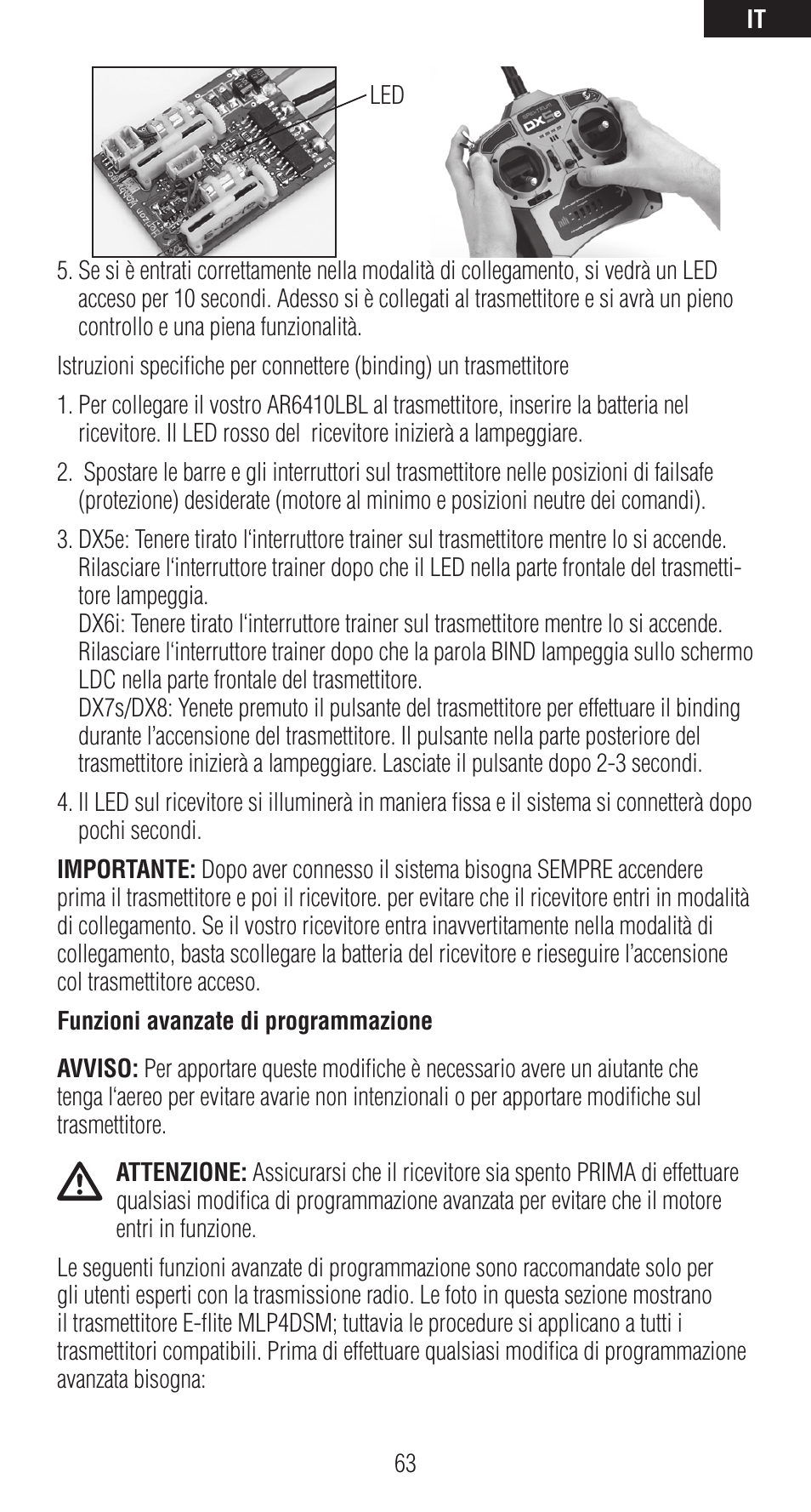 Spektrum SPMAR6410LBL User Manual | Page 63 / 76