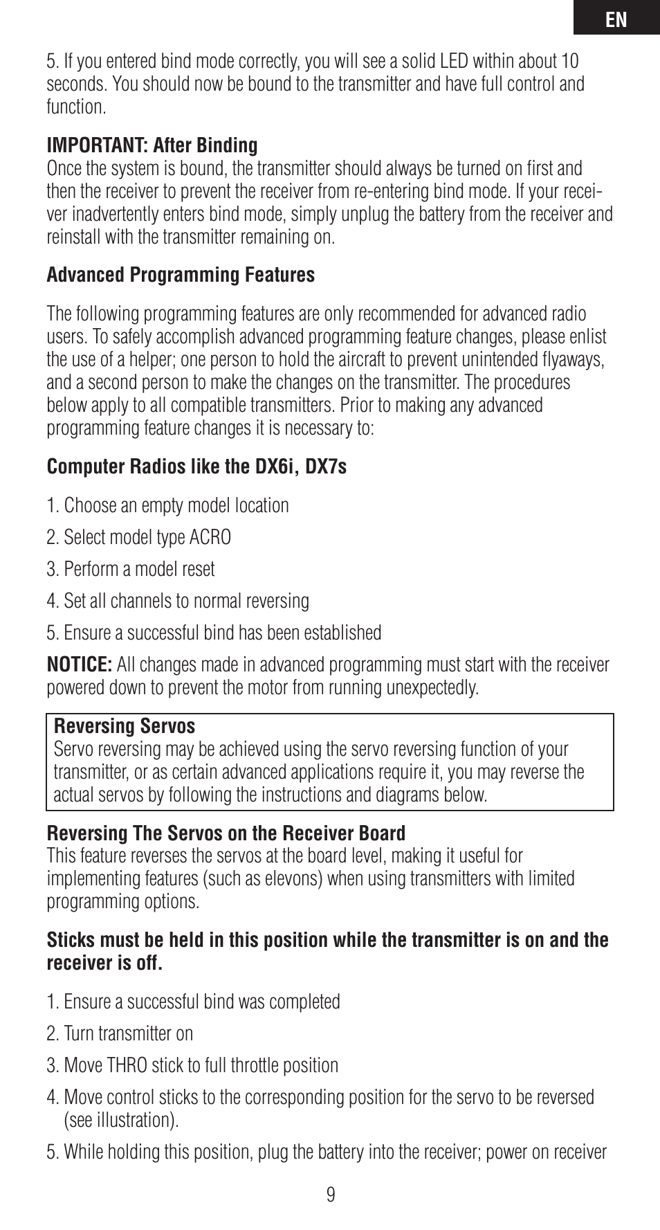 Spektrum SPMAR6410 User Manual | Page 9 / 72