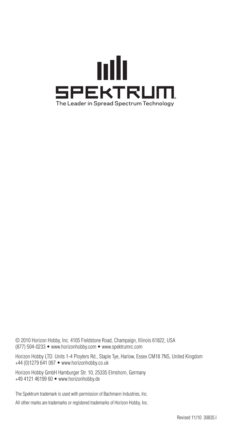 Spektrum SPMAR6400T User Manual | Page 13 / 13