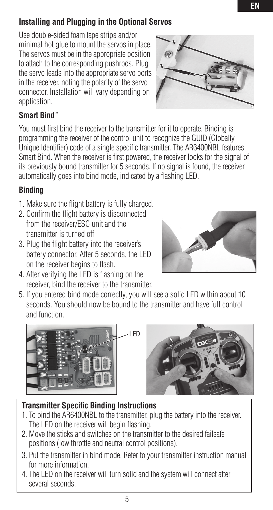 Spektrum SPMAR6400NBL User Manual | Page 5 / 16