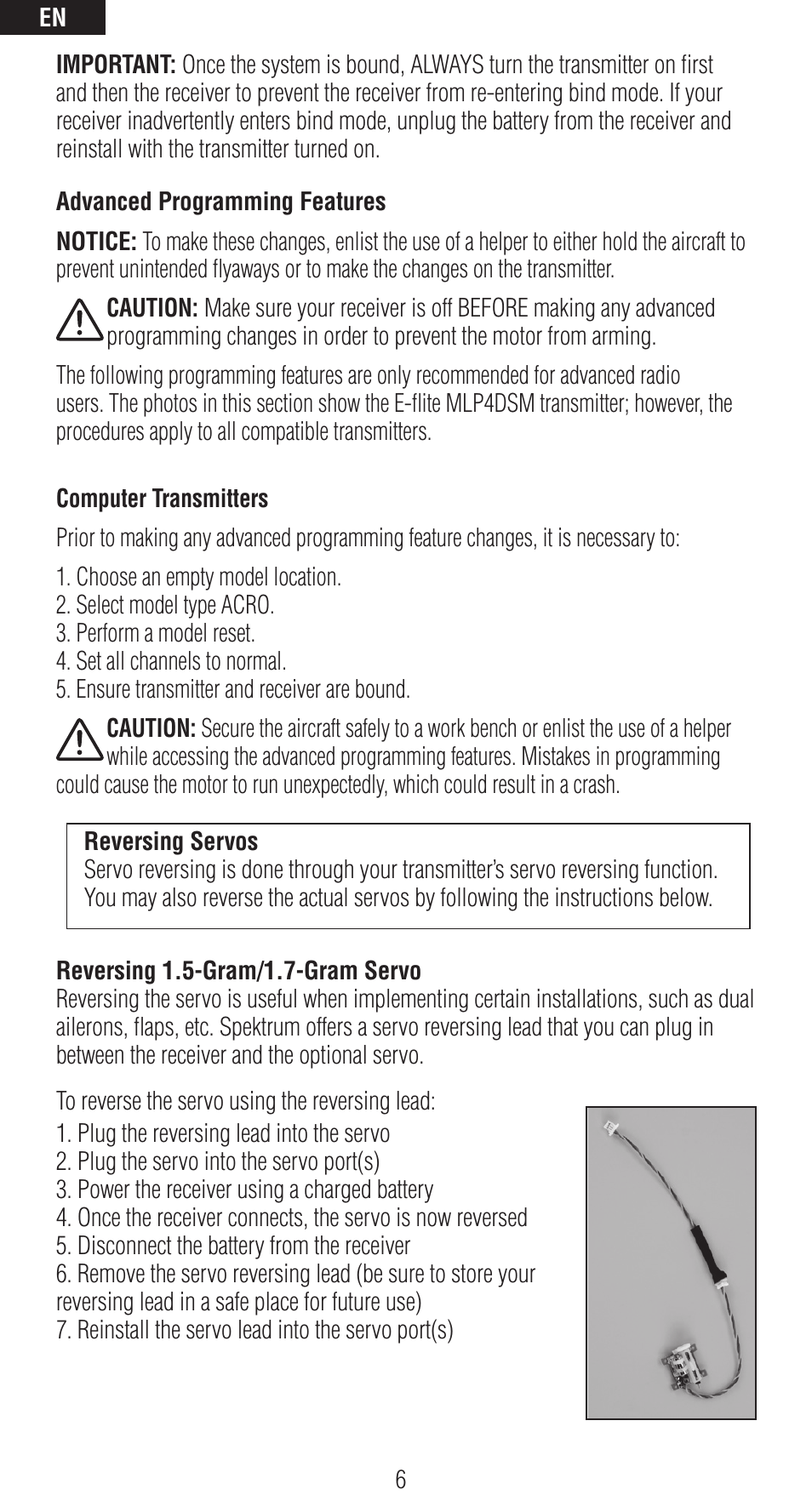 Spektrum SPMAR6400NBL User Manual | Page 6 / 16