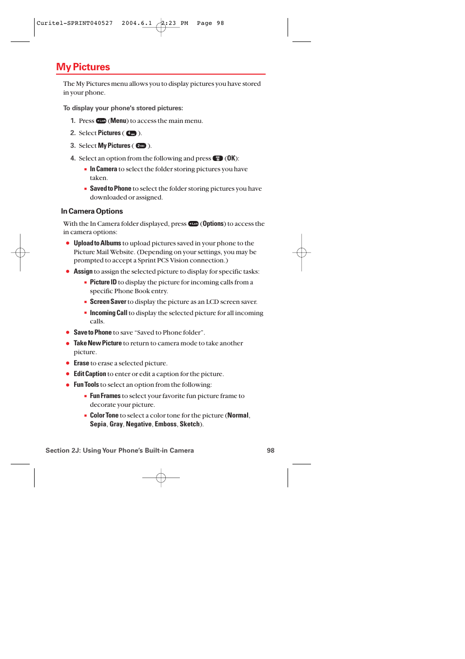 My pictures | Audiovox PM-8920 User Manual | Page 107 / 206