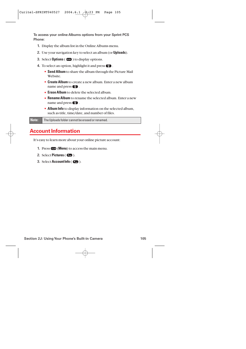 Account information | Audiovox PM-8920 User Manual | Page 114 / 206