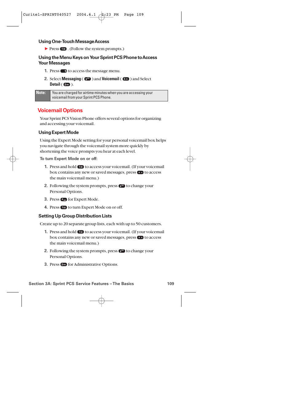 Voicemail options | Audiovox PM-8920 User Manual | Page 118 / 206