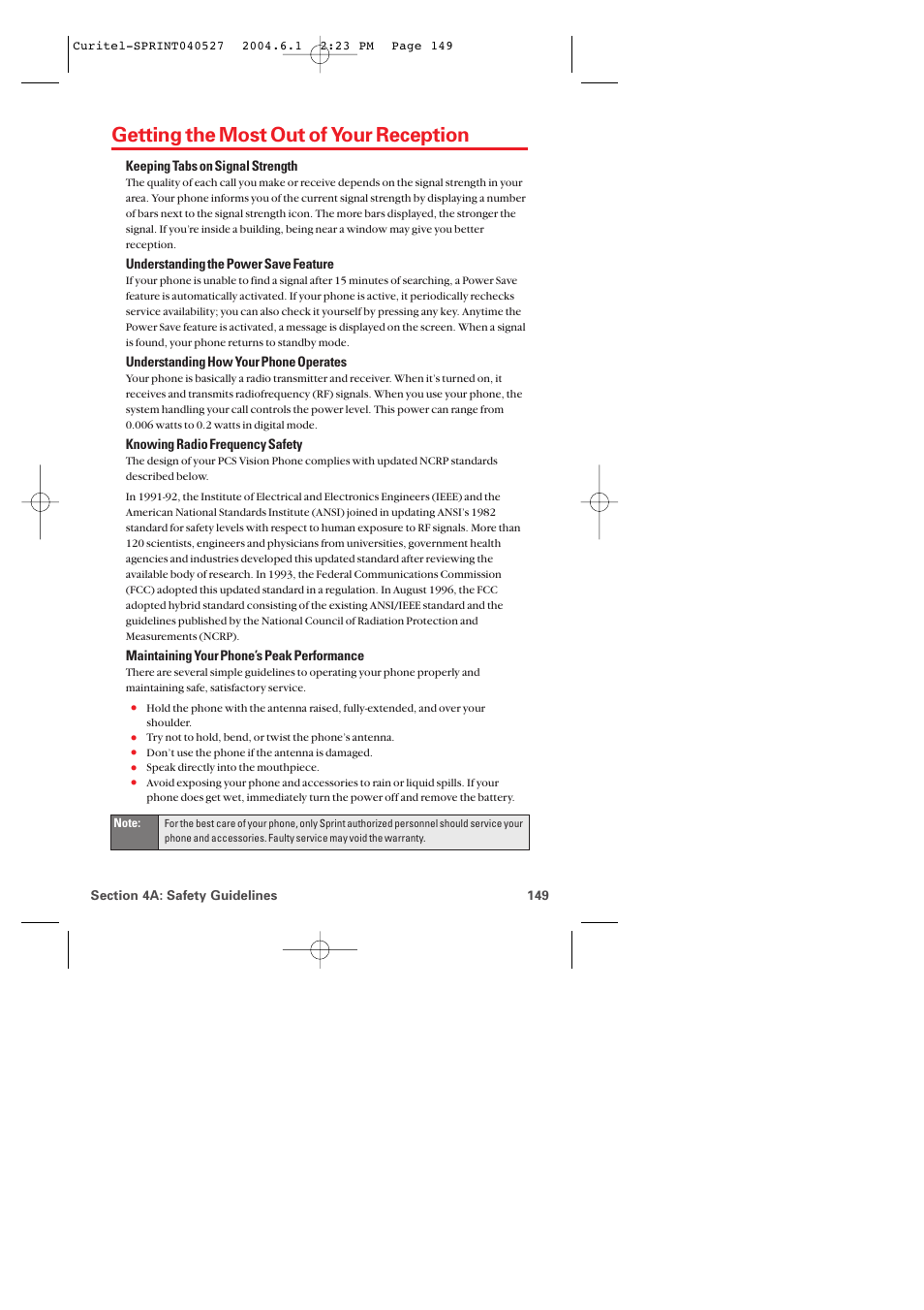 Getting the most out of your reception | Audiovox PM-8920 User Manual | Page 158 / 206