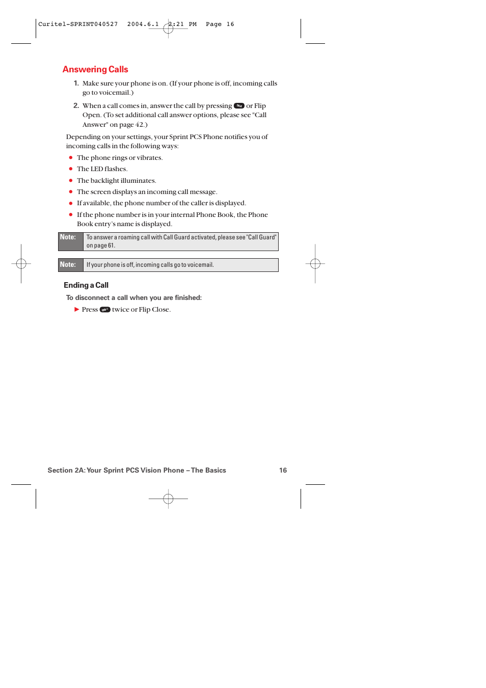 Answering calls | Audiovox PM-8920 User Manual | Page 25 / 206
