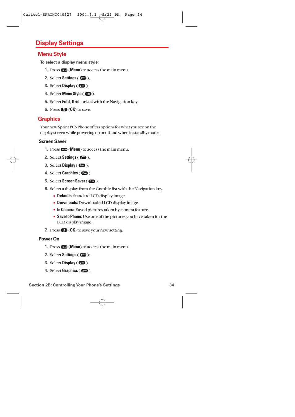 Display settings, Menu style, Graphics | Audiovox PM-8920 User Manual | Page 43 / 206