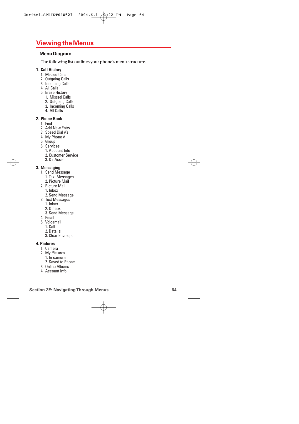 Viewing the menus | Audiovox PM-8920 User Manual | Page 73 / 206