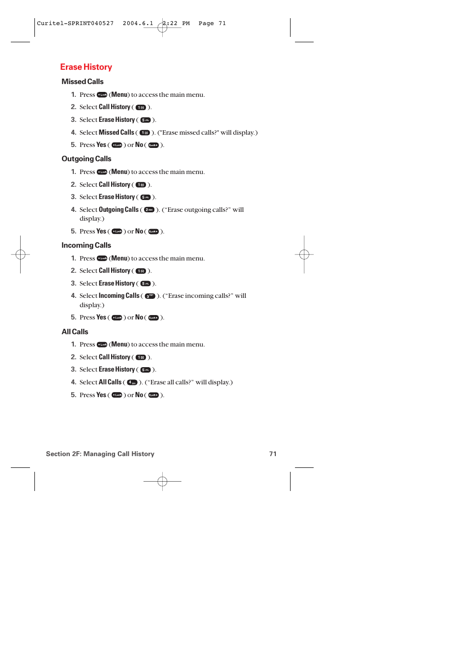 Erase history | Audiovox PM-8920 User Manual | Page 80 / 206