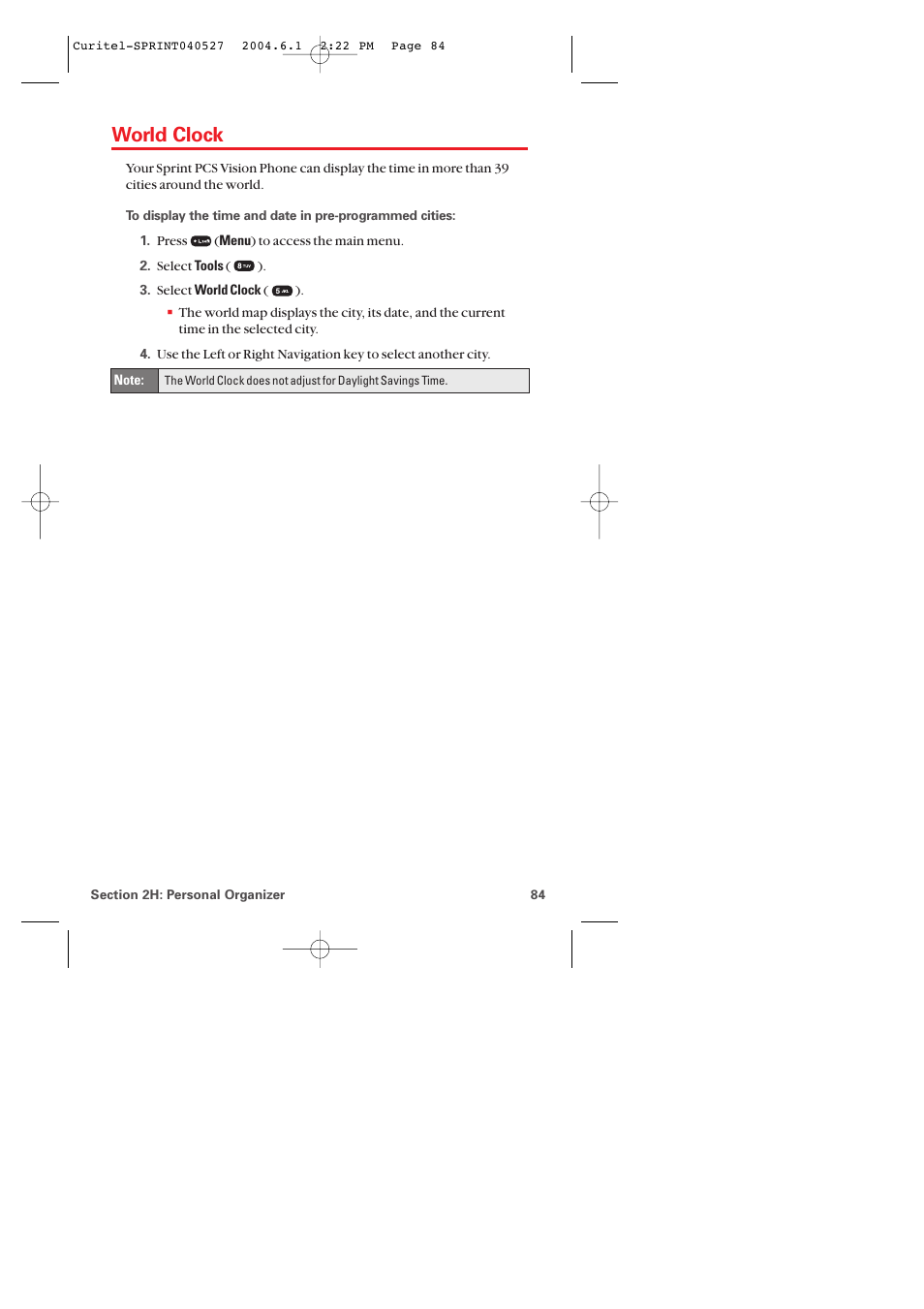 World clock | Audiovox PM-8920 User Manual | Page 93 / 206