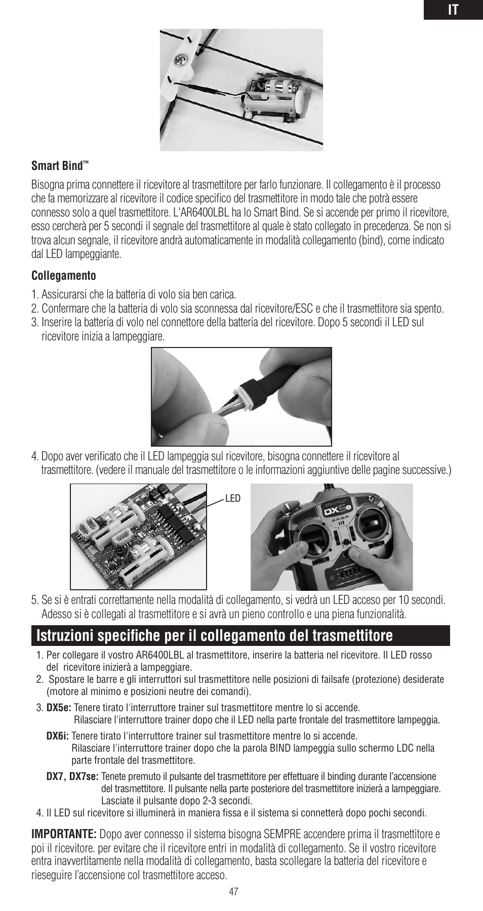 Spektrum SPMAR6400LBL User Manual | Page 47 / 60