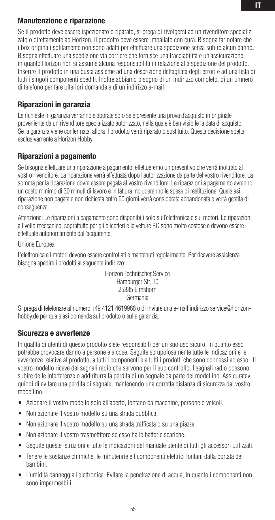 Spektrum SPMAR6400LBL User Manual | Page 55 / 60