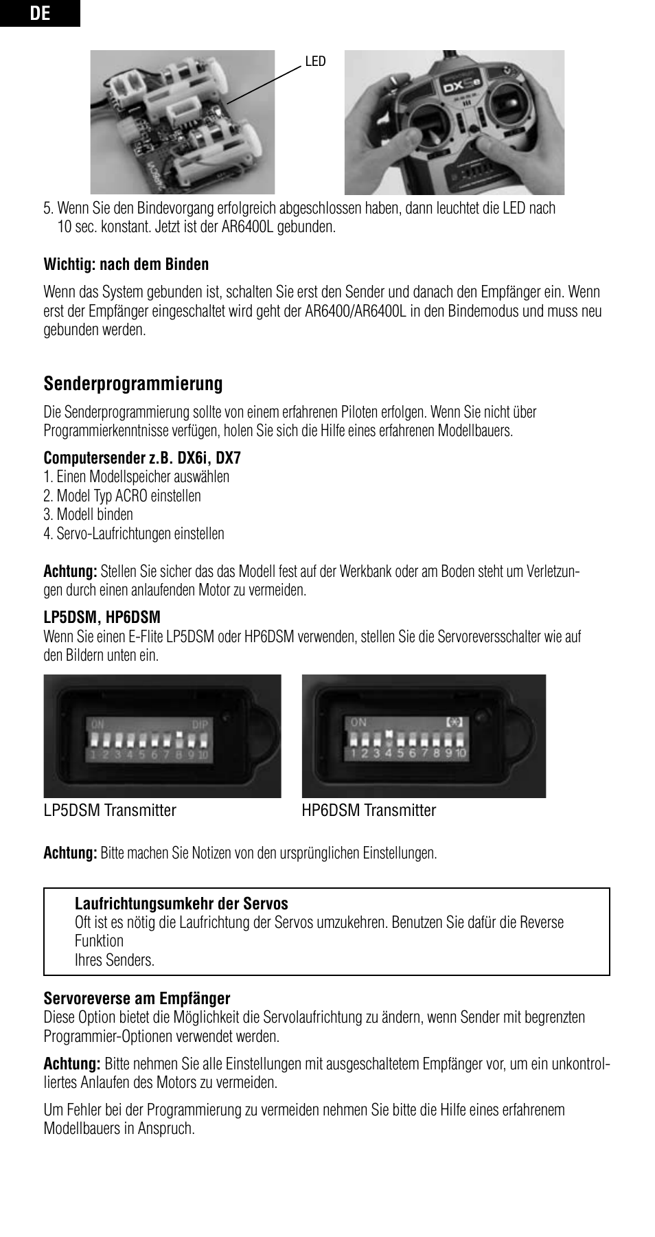 Spektrum SPMAR6400 User Manual | Page 18 / 55