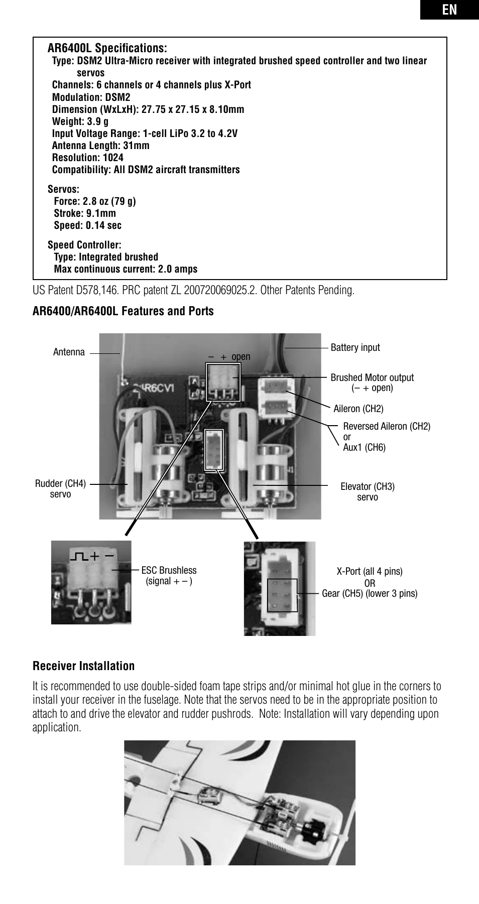Spektrum SPMAR6400 User Manual | Page 3 / 55