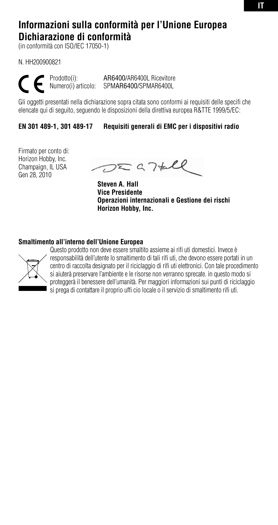 Spektrum SPMAR6400 User Manual | Page 53 / 55