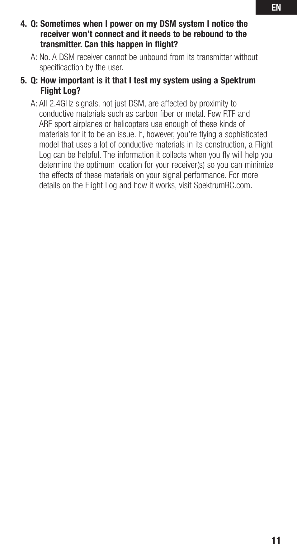 Spektrum SPMAR636 User Guide User Manual | Page 11 / 16