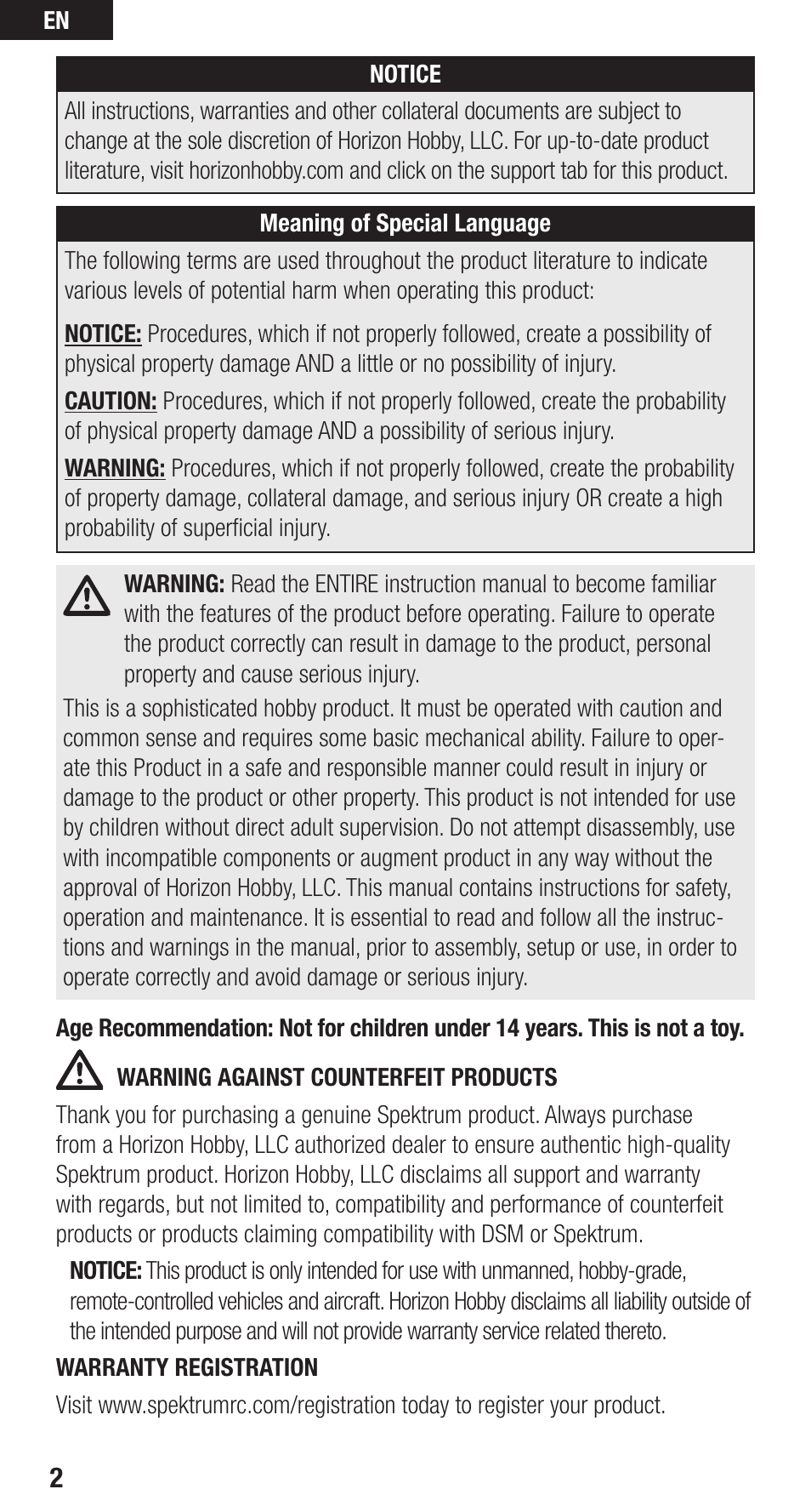 Spektrum SPMAR636 User Guide User Manual | Page 2 / 16