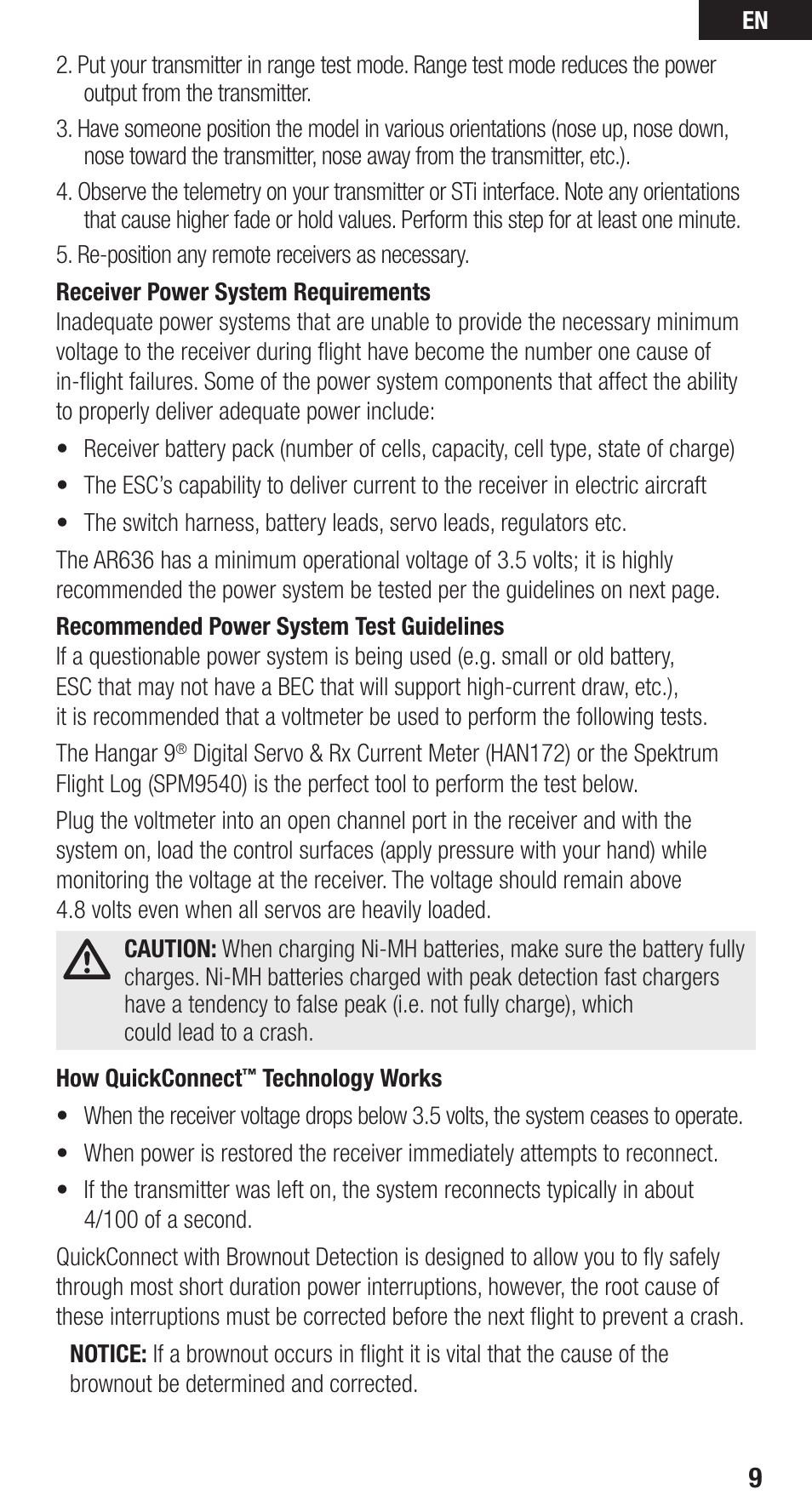 Spektrum SPMAR636 User Guide User Manual | Page 9 / 16