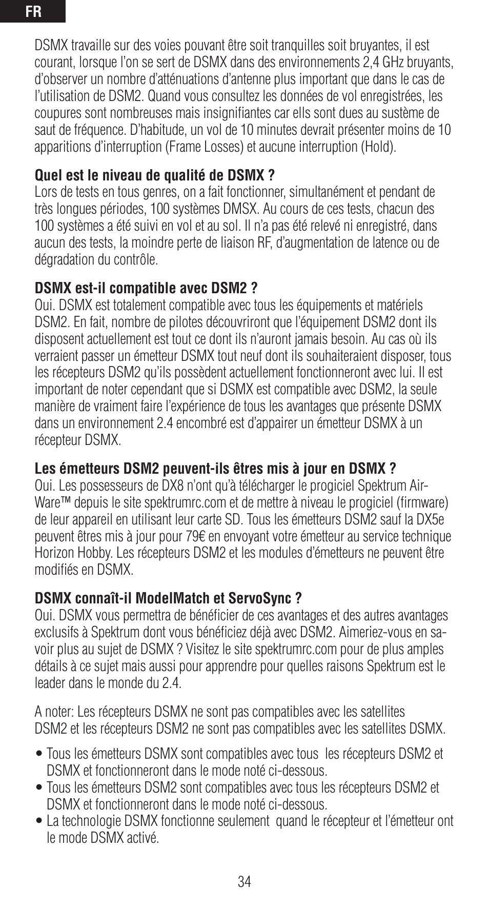 Spektrum SPMAR6310 User Manual | Page 34 / 60