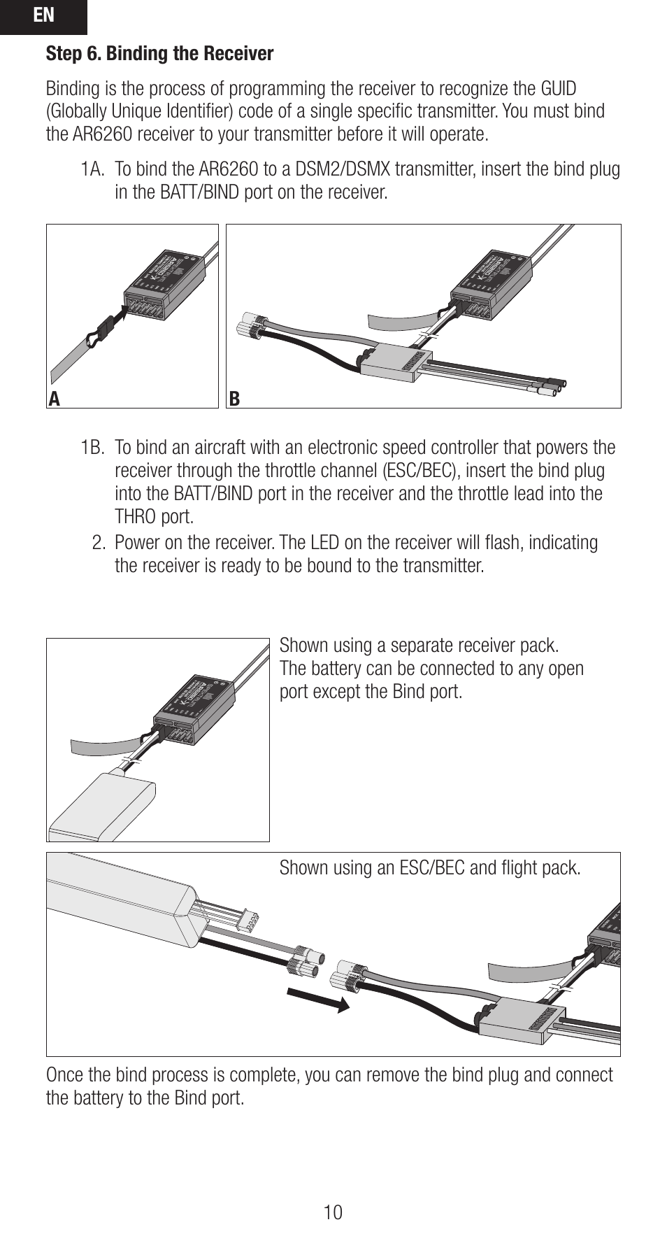 Spektrum SPMAR6260 User Manual | Page 10 / 22