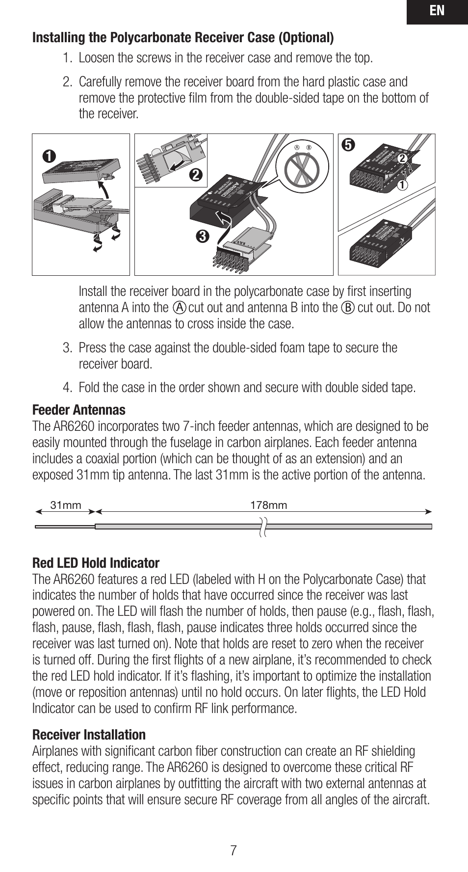 Spektrum SPMAR6260 User Manual | Page 7 / 22