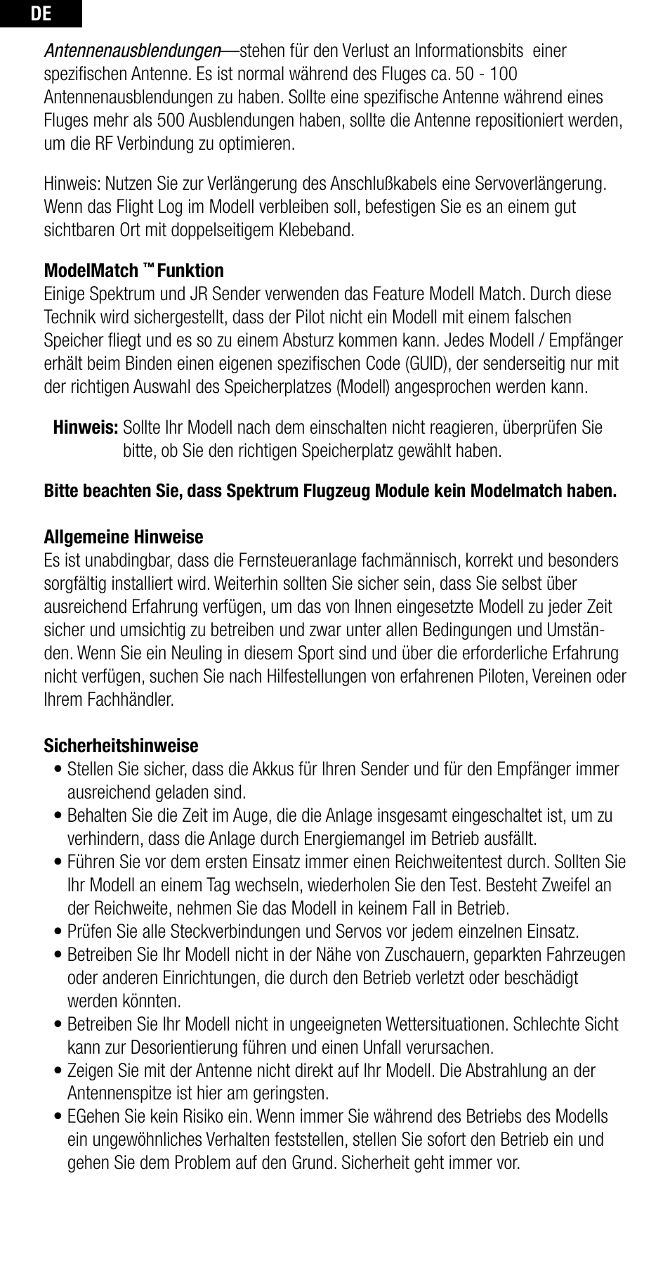 Spektrum SPMAR6255 User Manual | Page 21 / 50