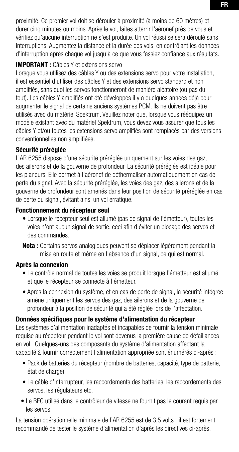 Spektrum SPMAR6255 User Manual | Page 30 / 50