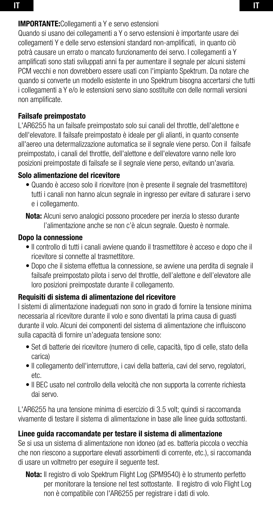 Spektrum SPMAR6255 User Manual | Page 42 / 50