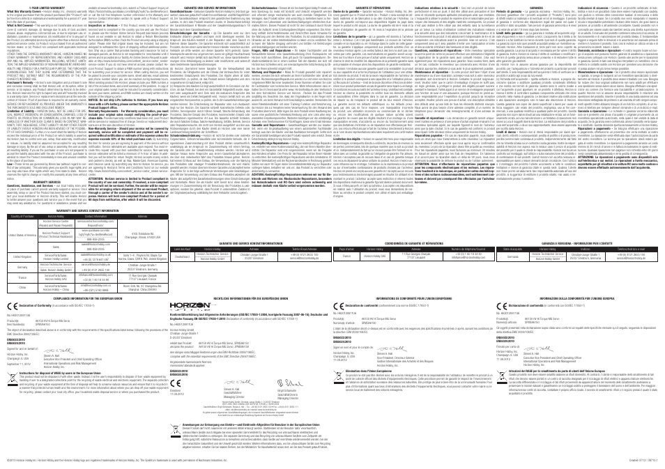 Spektrum SPMSA6150 User Manual | Page 2 / 2